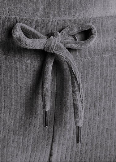 Pantalon de pyjama en velours côtelé Gris Anthracite