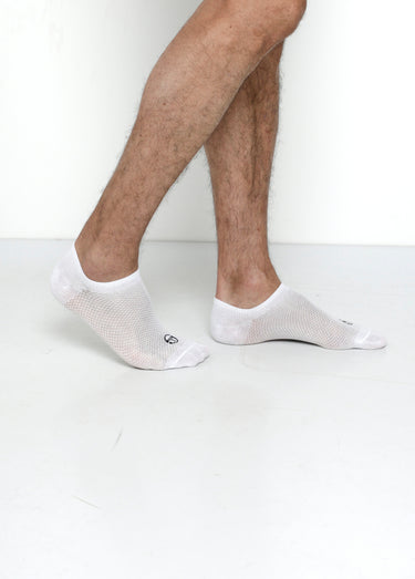 Socquettes de sport invisibles de marque Blanc
