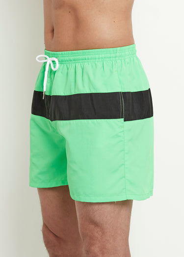 Caleçon de bain style sportif Vert Vif
