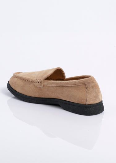 Mocassins plats essentiels en suédine Beige