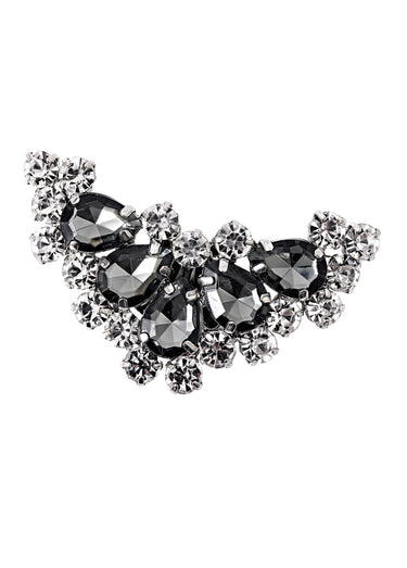 Paire de clips bijoux pour chaussures Gris