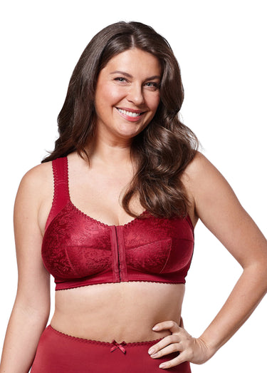 Soutien-gorge ouvert devant, sans armatures Carmin