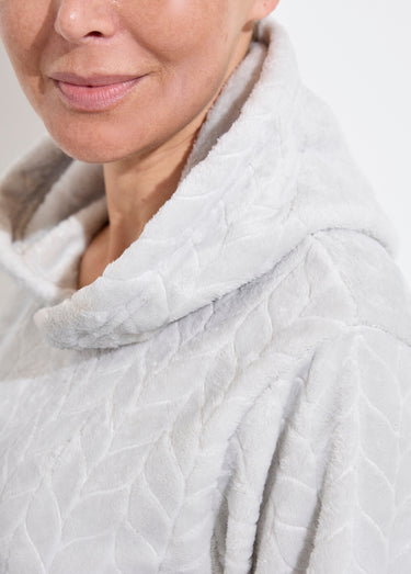 Pyjama chaud polaire avec haut sweat Gris