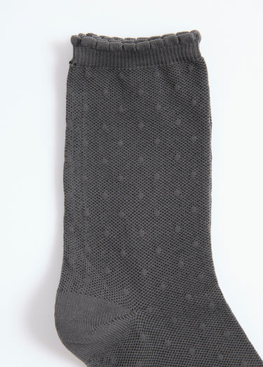 Chaussettes fines avec motifs assortis Noir/Gris