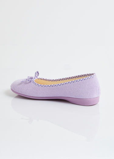 Chaussons ballerines largeur confort Lilas