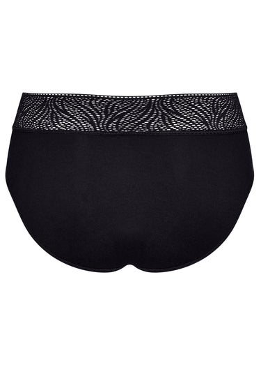 Culotte anti-fuites, ceinture dentelle Noir