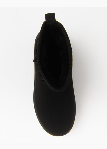 Boots fourrées chaudes façon suédine Noir