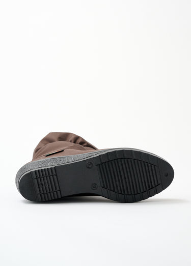 Boots imperméables grande largeur Marron