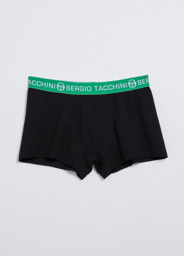 Boxer uni ceinture élastiquée flashy Noir/Vert