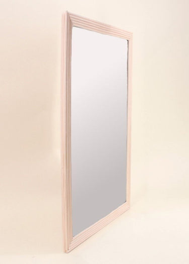 Grand miroir rectangulaire en rotin Naturel