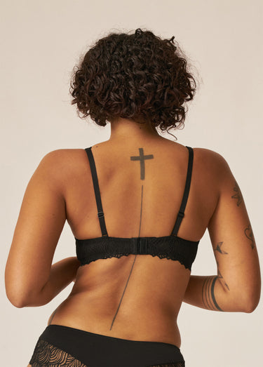 Soutien-gorge foulard avec armatures Noir