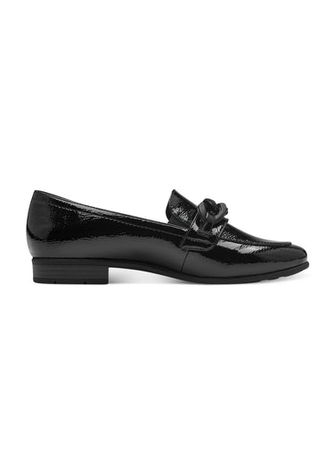 Mocassins vernis patte fantaisie Vernis Noir