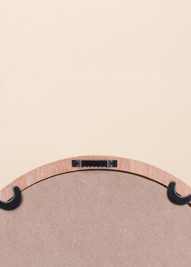 Miroir en rotin forme arche Naturel