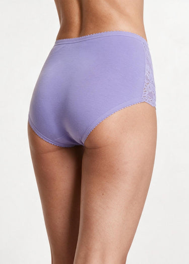 Culottes couvrantes dentelle - lot de 2 Lilas lot de 2