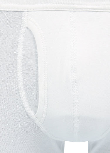 Boxer à poche uni homme Blanc