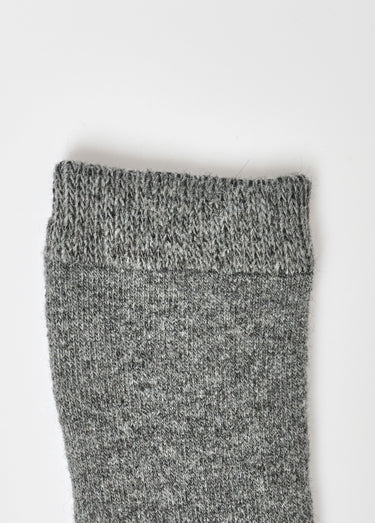 Paire de chaussettes chaudes avec laine Gris Fonce