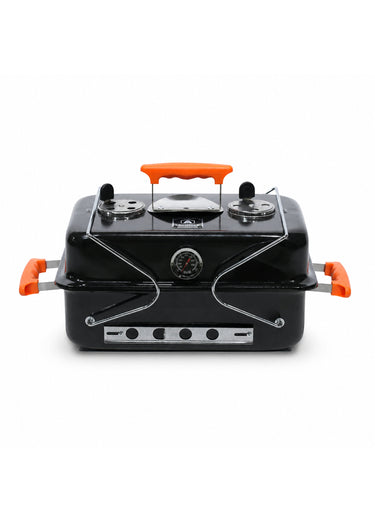 Grill portable avec pieds pliables Noir