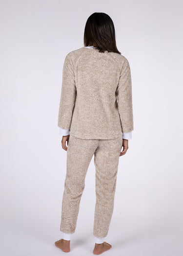 Pyjama chaud en sherpa thème lapine Beige