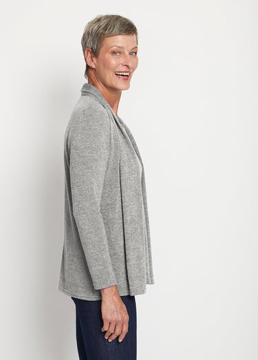 T-shirt tunique 2 en 1 strass manches longues Gris