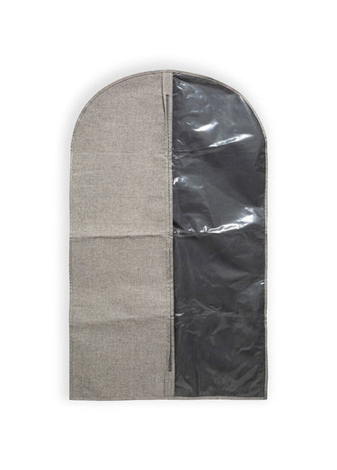 Housse de rangement courte pour vêtement Gris