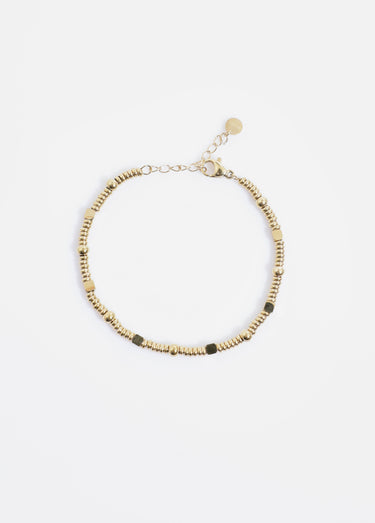 Bracelet maille souple acier inoxydable Dore