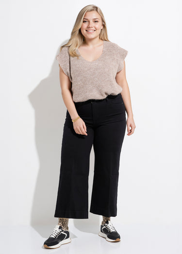 Jean large denim, spécial GRANDE TAILLE Noir