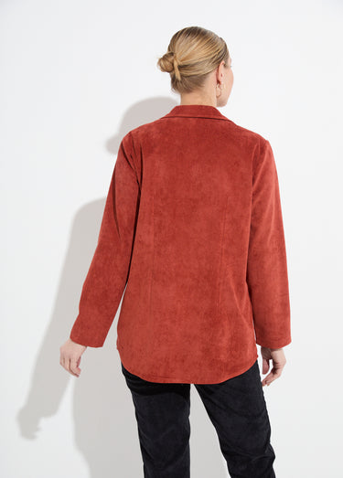Veste surchemise velours milleraies col tailleur Epice