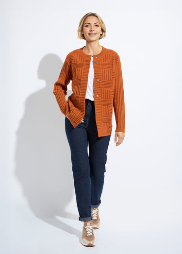 Gilet en maille reliefée avec laine Epice