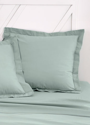 Taie d'oreiller coton unie Celadon