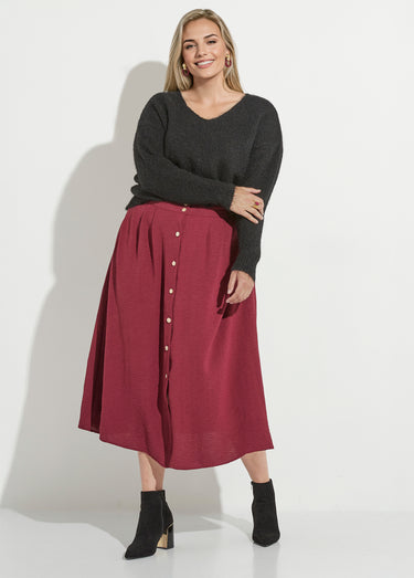 Pull col V fin et chaud avec laine Noir