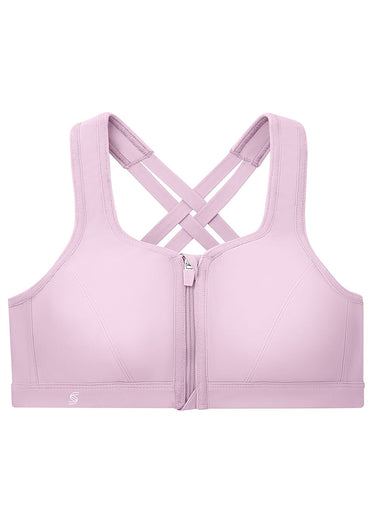 Soutien-gorge Sport fermeture avant zip Lavande