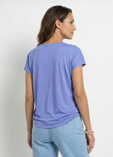 T-shirt dentelle coton manches kimono Myosotis