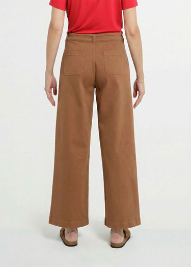 Jean large denim stretch Noisette