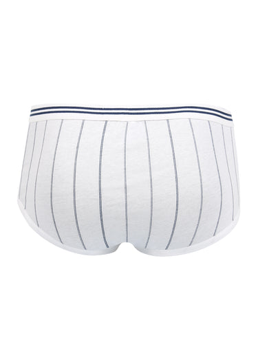 Slip jersey rayures homme Blanc