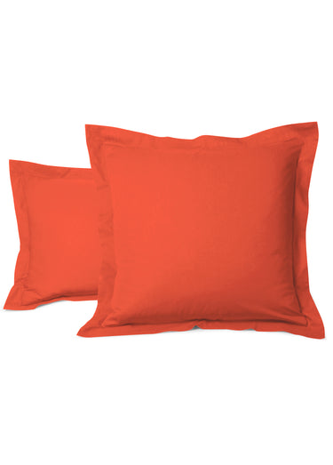 Taie pur coton uni RELAX Orange/clémentine
