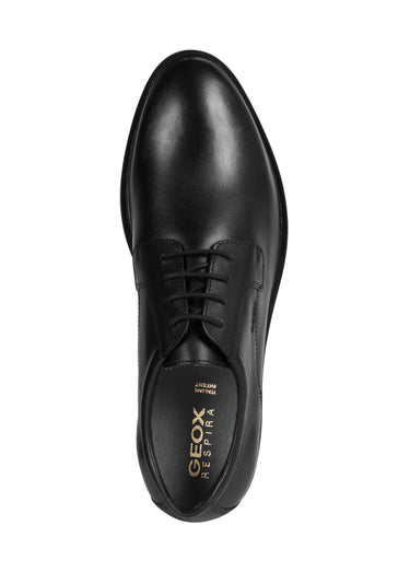 Derbys chic en cuir et à lacets Noir