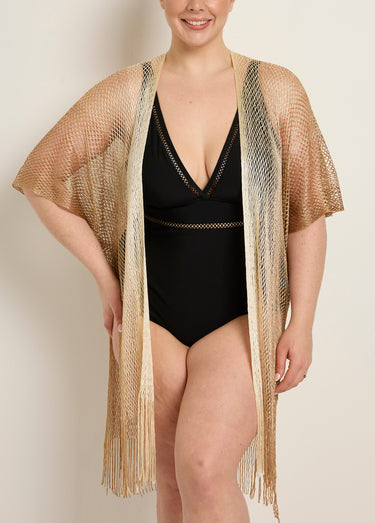 Robe de plage en maille multicolore Dore