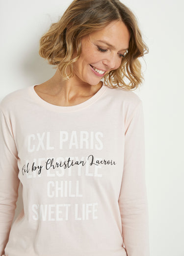 Pyjama manches longues maille Gris