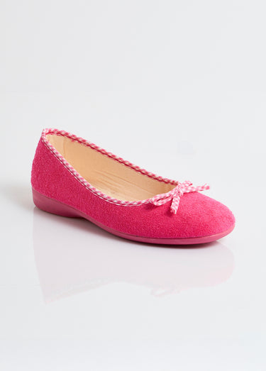 Chaussons ballerines largeur confort Fuchsia