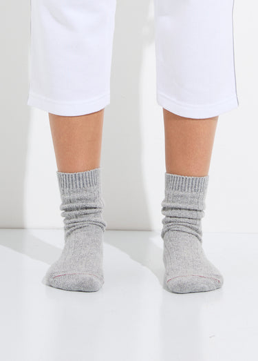 Chaussettes avec laine et cachemire Gris