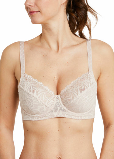 Soutien-gorge avec armatures en dentelle Poudré