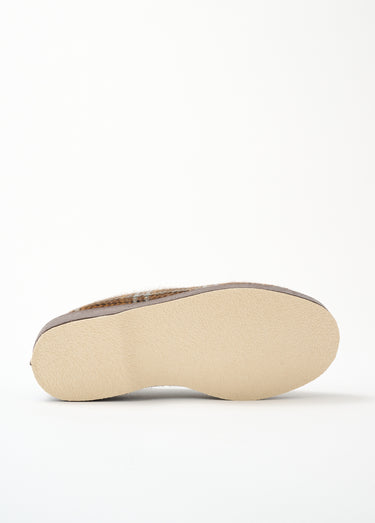 Chaussons largeur confort mixtes fourrés Marron