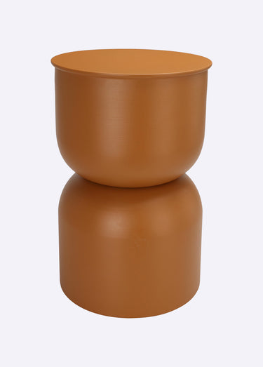 Petite table d'appoint design en zinc Camel