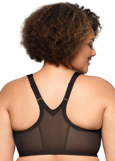 Soutien-gorge MagicLift Grandes Tailles Dos Nageur et Fermeture Frontale n°1206 Noir