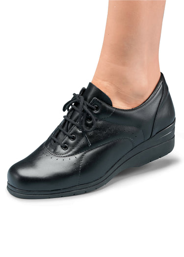 Derbies détente largeur confort cuir Noir