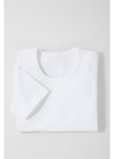 T-shirt col rond dos couvrant - lot de 3 Blanc Lot3