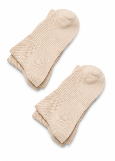 Mi-bas effet massant - lot de 2 paires Beige Lot 2