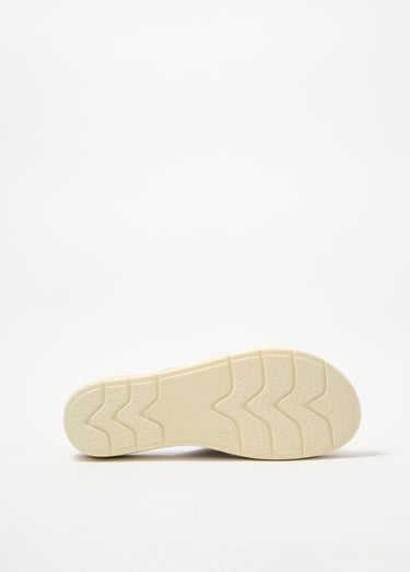 Mules à perforations, semelle compensée Gris