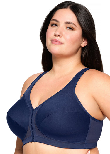 Soutien-gorge MagicLift Grandes Tailles Aide à la Posture, Fermeture Frontale, Sans Armatures n°1265 Bleu