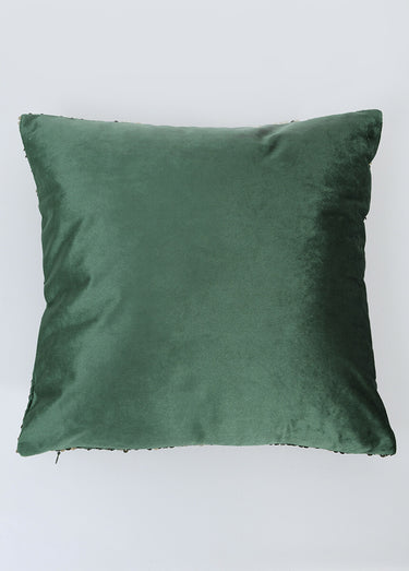 Housses de coussin velours et sequins Vert Lot 2